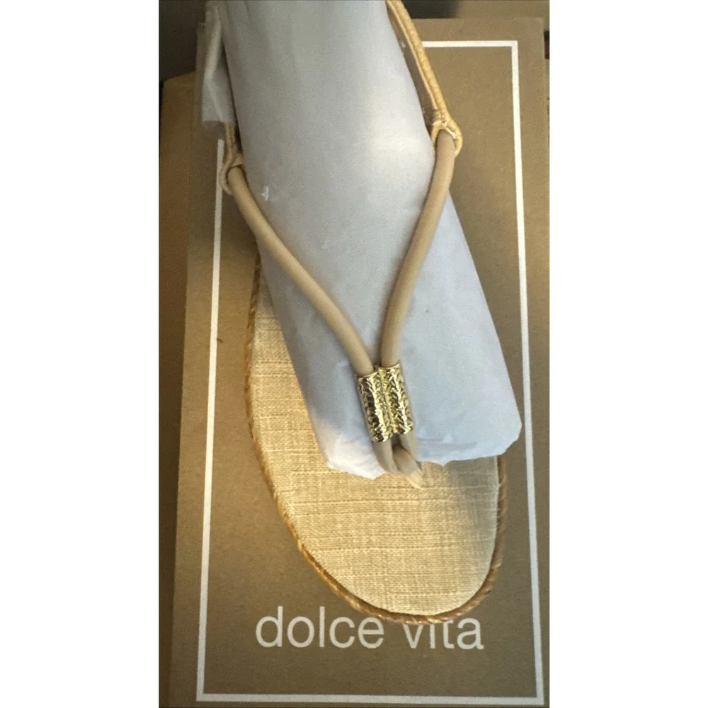 DOLCE VITA Meryl Slingback Sandals French Vanilla New in Box SZ 8.5 Women's